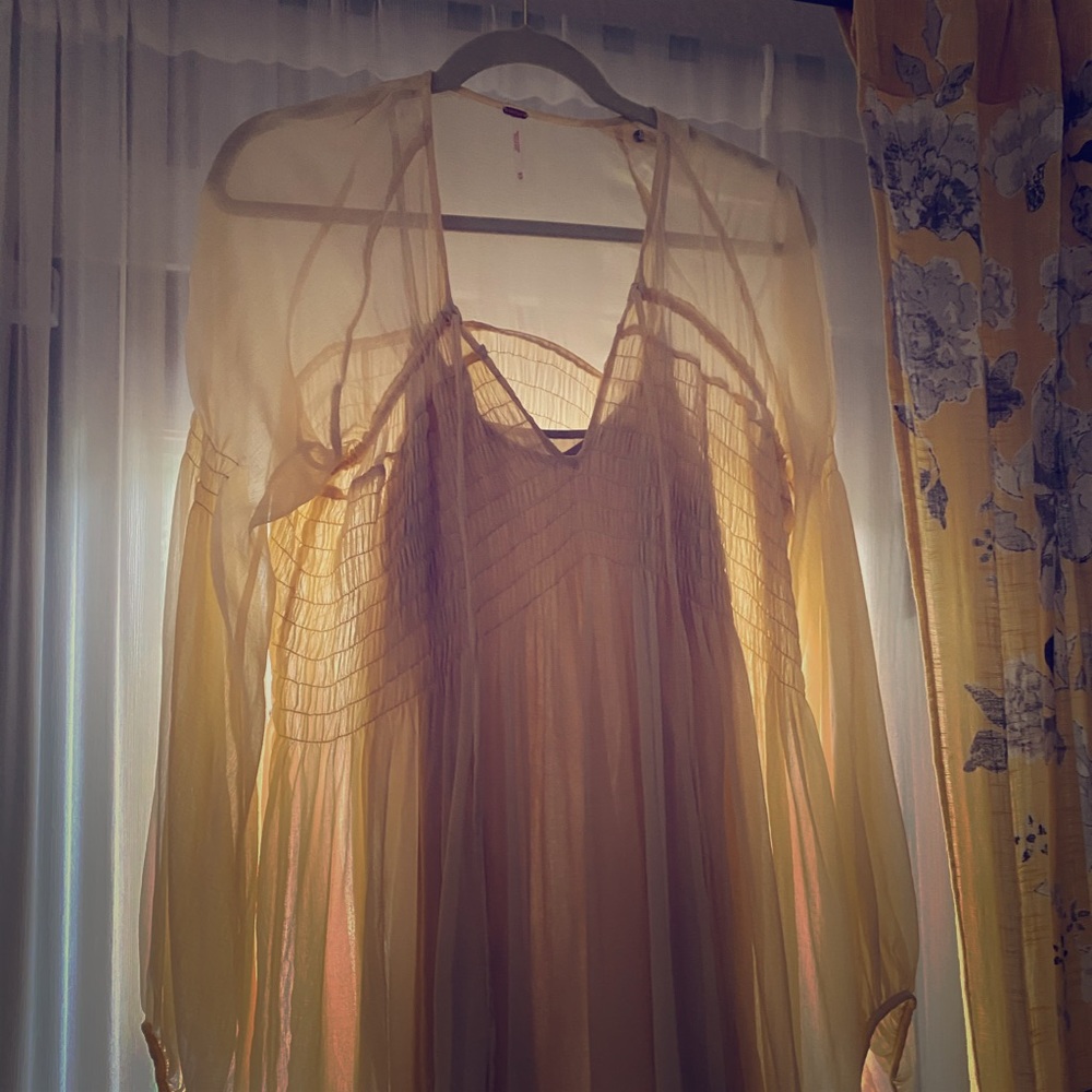 Free People Sheer Babydoll Dress